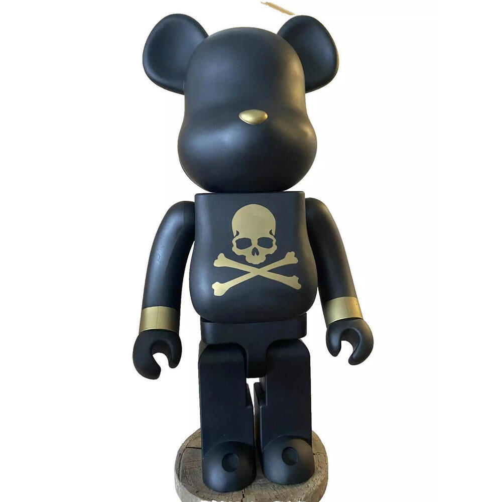 BEARBRICK BE@RBRICK MASTERMIND X SENSE 1000% BLACK GOLD Scull JAPAN